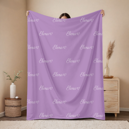 Pătură personalizată cu nume, fete,  100x150cm, Cadou nou nascuti, Cadou copii, Cadou de familie, Elena cu semn, design rar