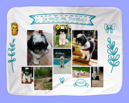 Patura personalizată cu fotografii memorabile, Colaj foto cu sau fara text, 100x150cm, Cadou bunici, Cadou tata, mama, Cadou nași, Cadou familie, Cadou prieteni, Cadou aniversare, Aniversare