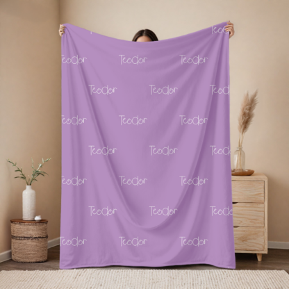 Pătură personalizată cu nume, băieți, 100x150cm, Cadou nou nascuti, Cadou copii, Cadou de familie, Teodor fără semn, design rar