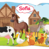 Prosop personalizat cu nume, Prosop baie, Prosop gradinița, Cadou aniversare, Animale fermă